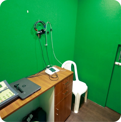 Hearing assessment room at Sounds Good